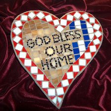 God Bless Our Home Mosaic